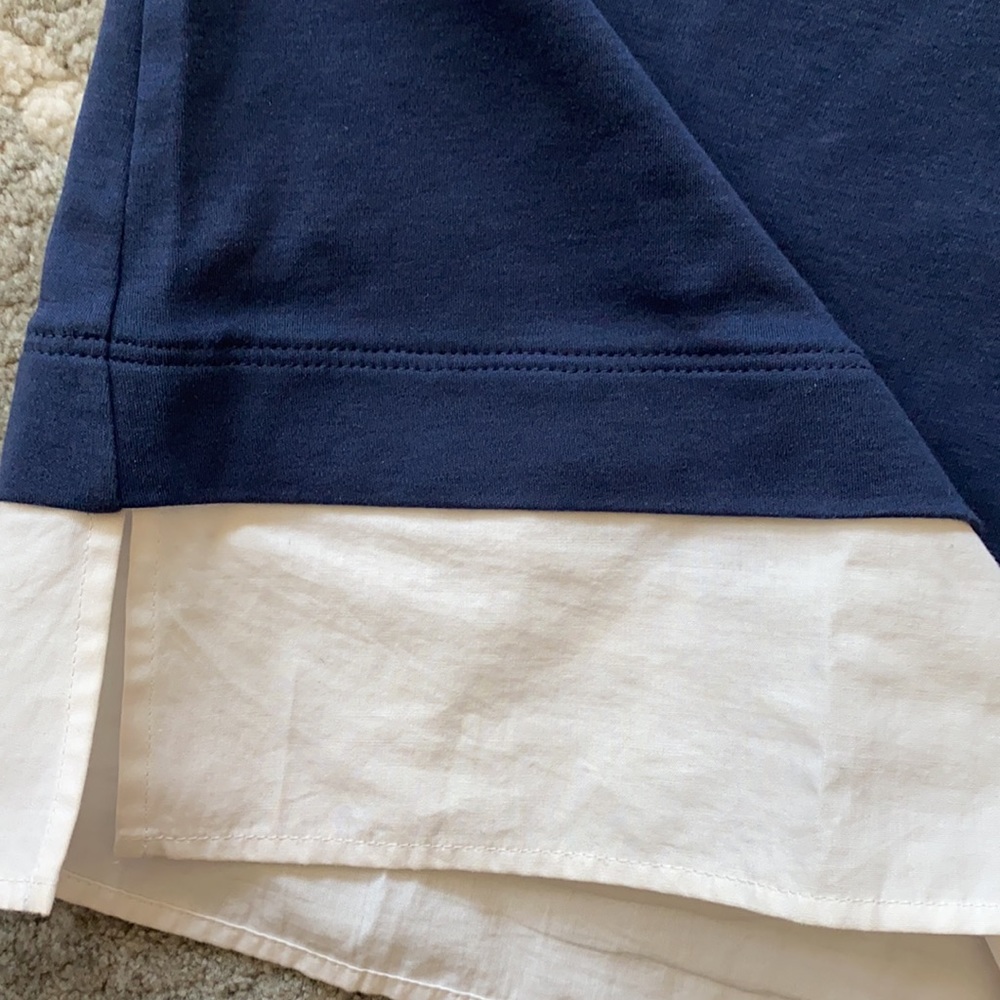 Theory sleeveless top in navy - Picture 2 of 3